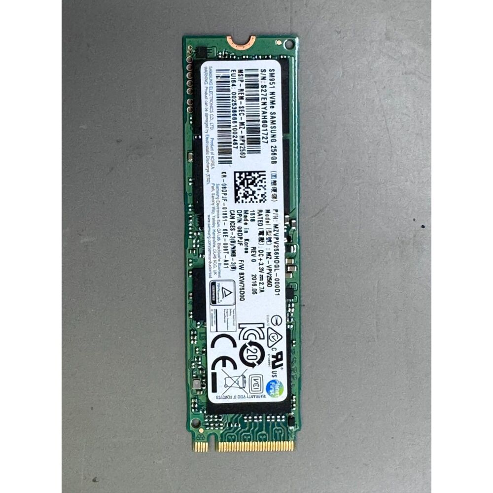 Samsung M.2 2280 NVME PCIe 256GB SSD | MZ-VPV256D, MLC 3D NAND